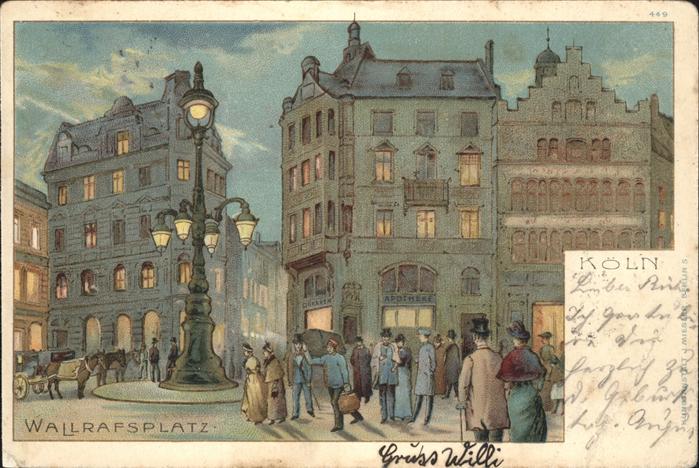 Koeln Rhein Wallrafsplatz Kutsche