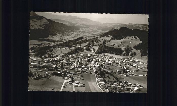 Oberstaufen Oberallgaeu Bayern Fliegeraufnahme