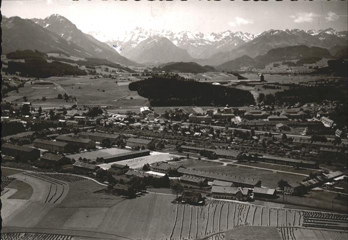 Sonthofen Oberallgaeu Fliegeraufnahme