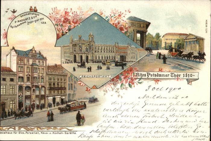 Berlin [?] Potsdamerstrasse Kutsche  Reichspos