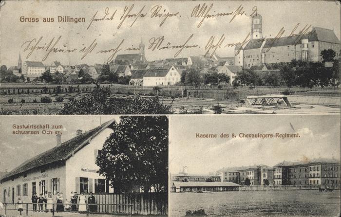 Dillingen Donau Gastwirtschaft zum schwarzen Ochsen Kas