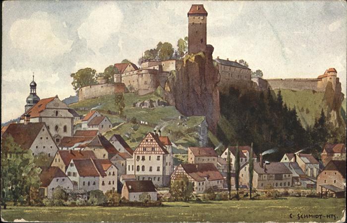 Neuhaus Pegnitz Burg Veldenstein künstler C Schmidt