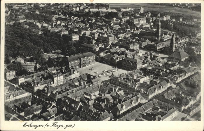 ERLANGEN Bayern Fliegeraufnahme