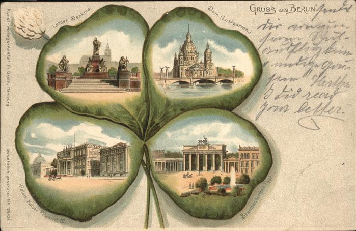 Berlin Kleeblatt Dom Luther Denkmal