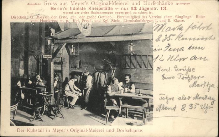 Berlin Kuhstall Meyers Meierei Dorfschänke