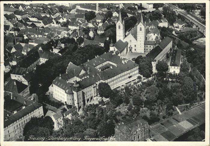Freising Oberbayern Domberg Fliegeraufnahme