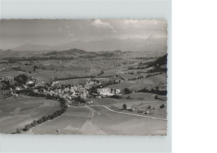 Nesselwang Allgaeu Bayern Fliegeraufnahme