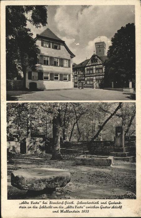 Zirndorf Mittelfranken Alte Feste Schwedentisch Gedenkstein