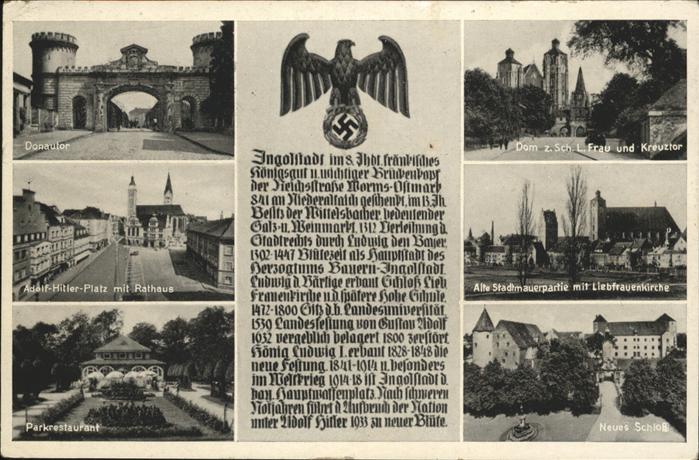 INGOLSTADT CITY Liebfrauen Kirche Schloss Kreuztor Donautor Park Restaurant Ra