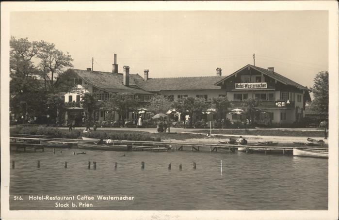 Prien Chiemsee Stock Hotel Restaurant Kaffee Westernacher