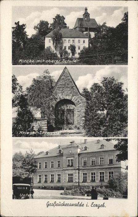 Grossrueckerswalde Kirche Schule Krieger Ehrenmal