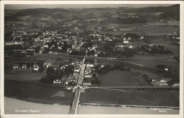 Simbach Inn Fliegeraufnahme