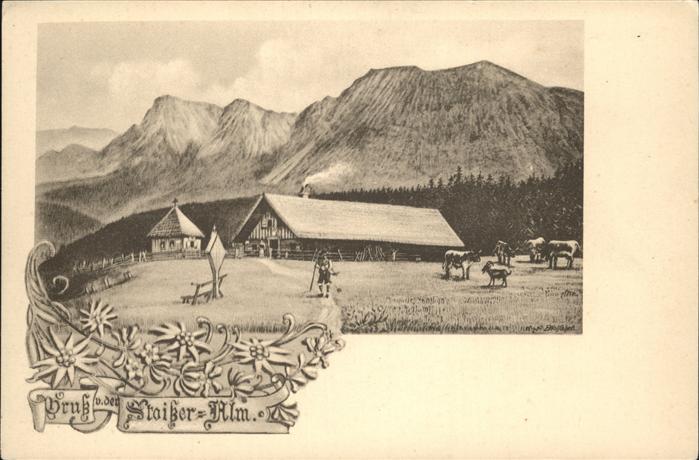 Teisendorf Oberbayern Teisenberg Staisser Alm Kühe