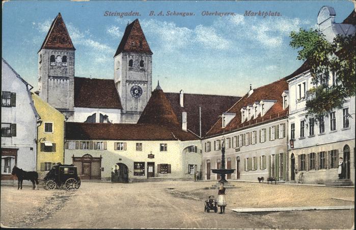 Steingaden Oberbayern Marktplatz Kutsche