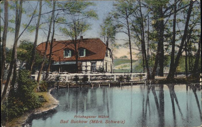 Buckow Maerkische Schweiz Pritzhagener Mühle