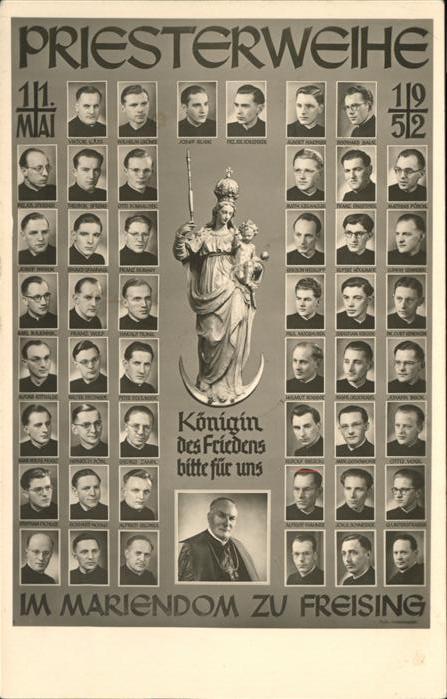 Freising Oberbayern Priesterweihe  Königin des Friedens Mar