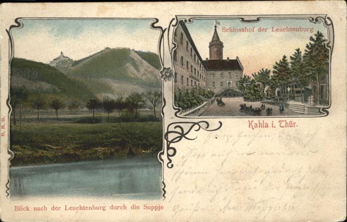 Kahla Thueringen Schlosshof Leuchtenburg