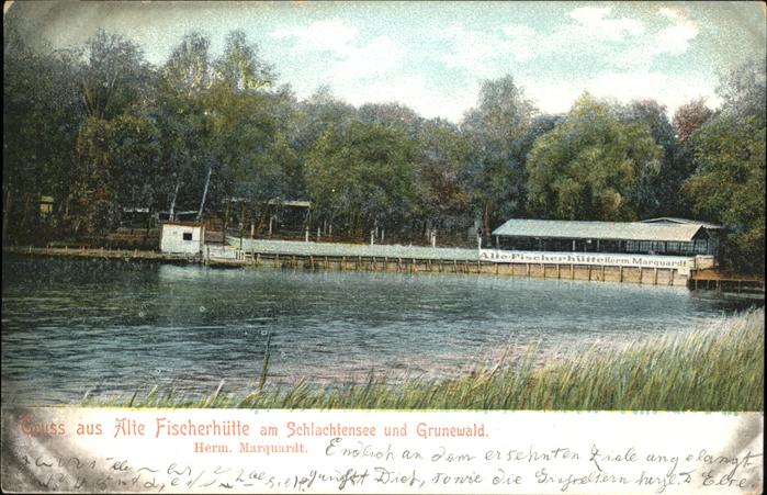 Grunewald Berlin Schlachtensee Fischerhütte