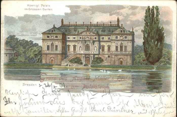 Dresden August Müllers Restaurant Palaisteich