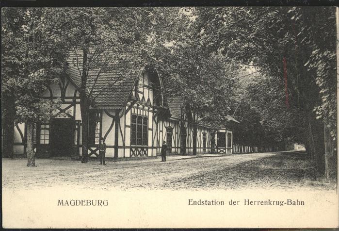 Magdeburg Endstation Herrenkrug Bahn