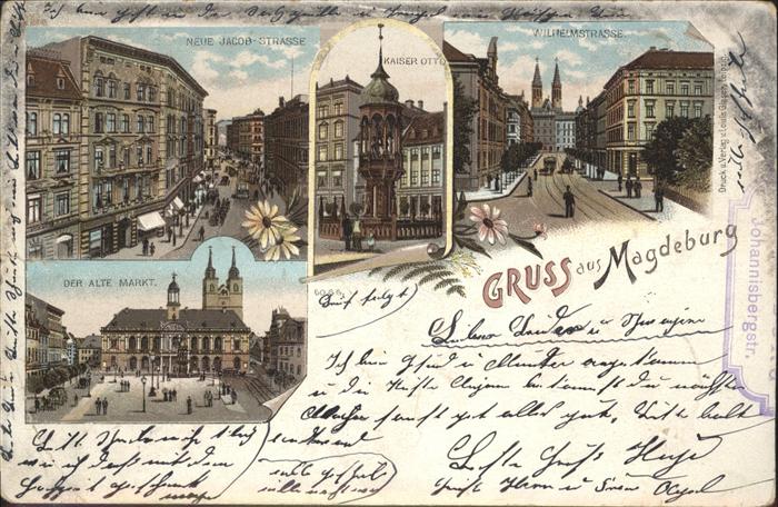 Magdeburg Wilhelmstrasse Jacob Strasse Markt