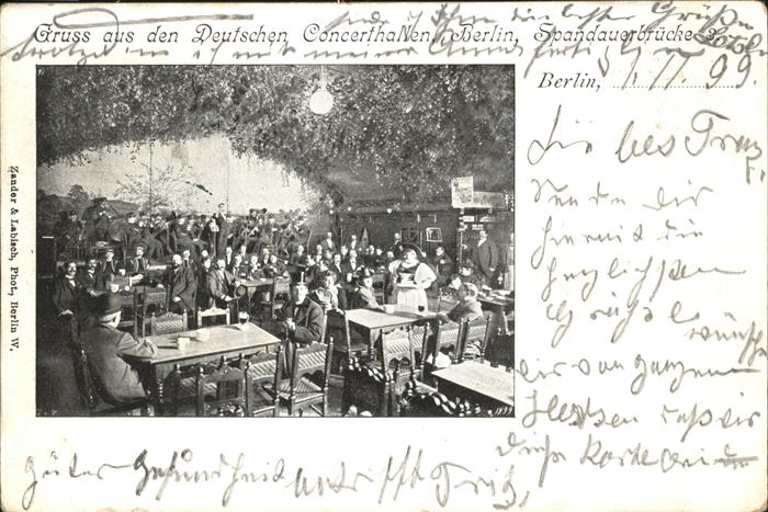 Berlin Deutsche Concerthallen Spandaubrücke