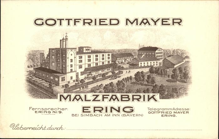 Simbach Inn Gottfried Mayer Malzfabrik Ering