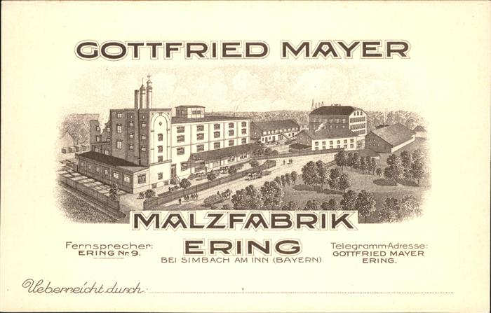 Simbach Inn Gottfried Mayer Malzfabrik Ering