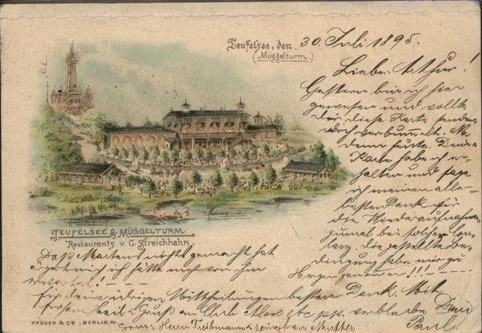 Berlin Müggelturm Teufelsee