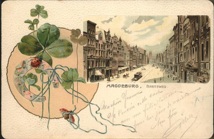 Magdeburg Kleeblatt Breiteweg Strassenbahn