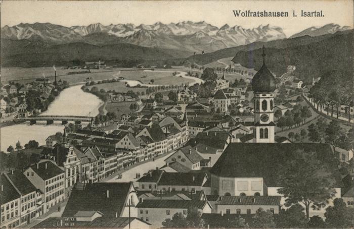 Wolfratshausen Brücke Kirche