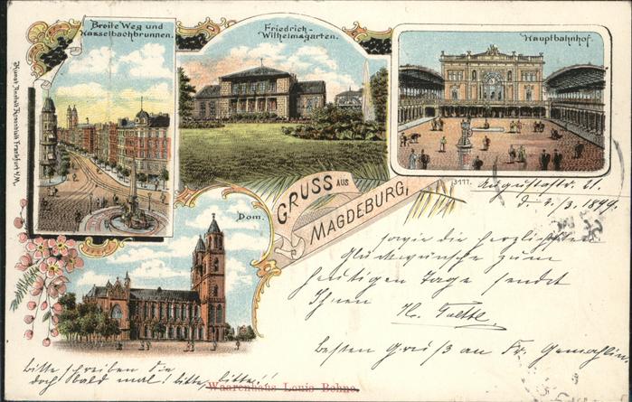 Magdeburg Bahnhof Friedrich Wilhelmgarten Breitew