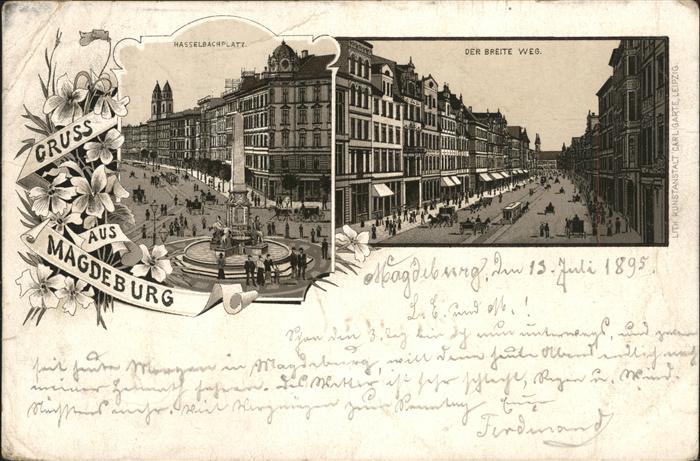 Magdeburg Breiteweg Hasselbahcplatz Kutsche