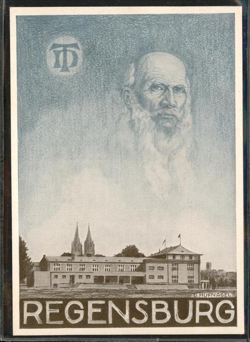 REGENSBURG Bayern Kuenstler G Hufnagel Jahnturnhalle