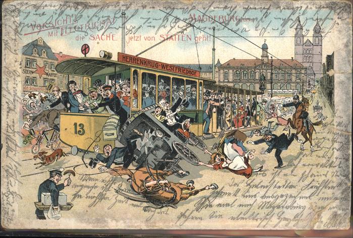 Magdeburg Herrenkrug Westfriedhof Kutsche