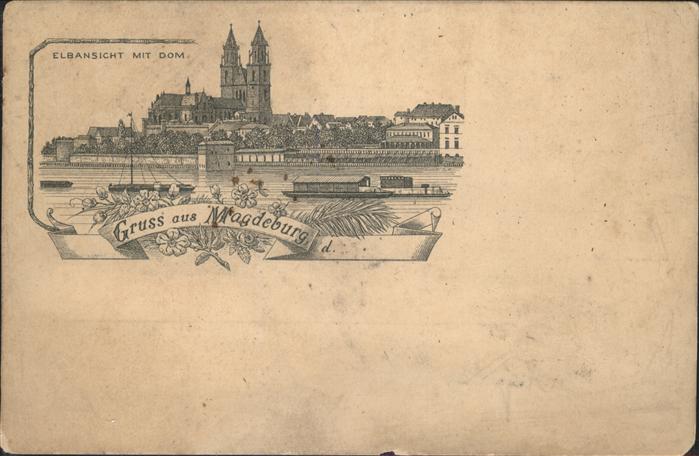 Magdeburg Elbansicht Schiff