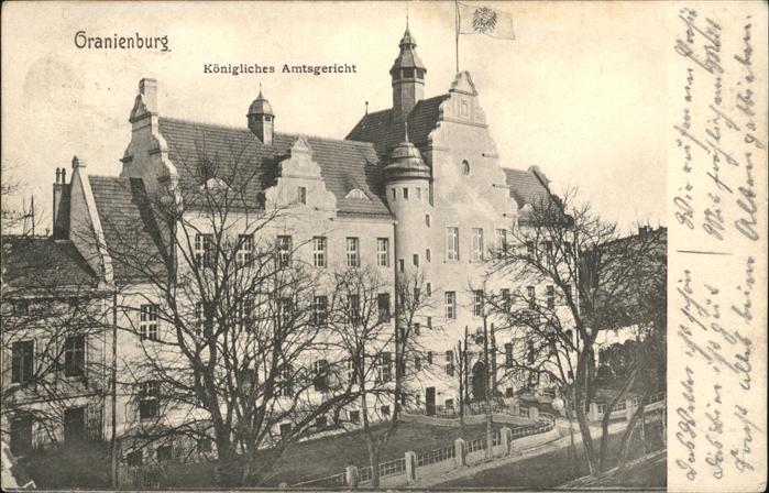 Oranienburg Königliches Amtsgericht