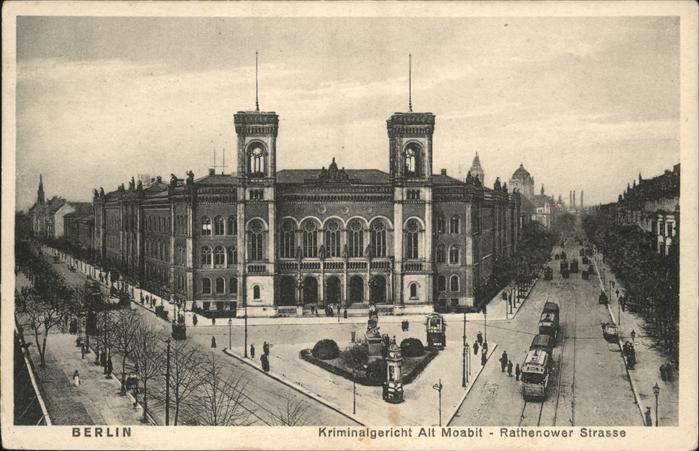 BERLIN  CITY Kriminalgericht Alt Moabit
Rathanower Strasse