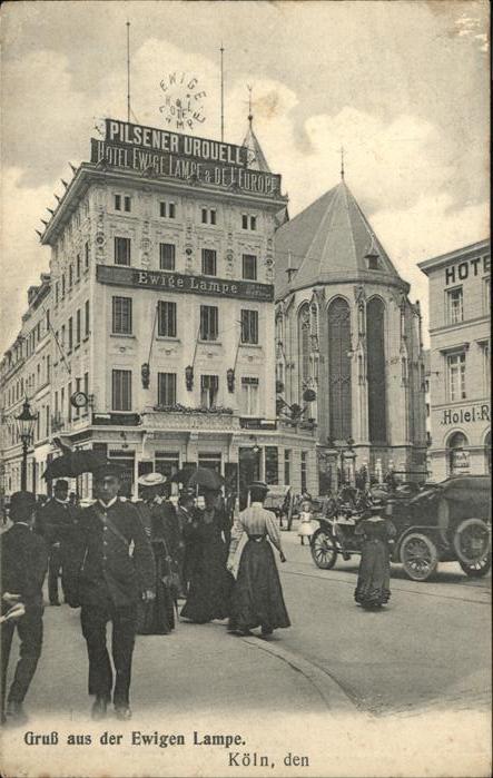 Koeln Rhein Pilsener Urquell
Ewige Lampe