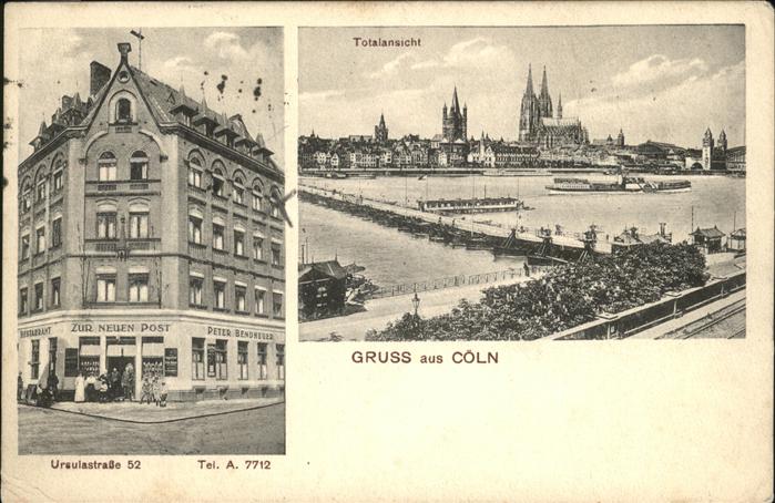 Koeln Rhein Zur Neuen Post