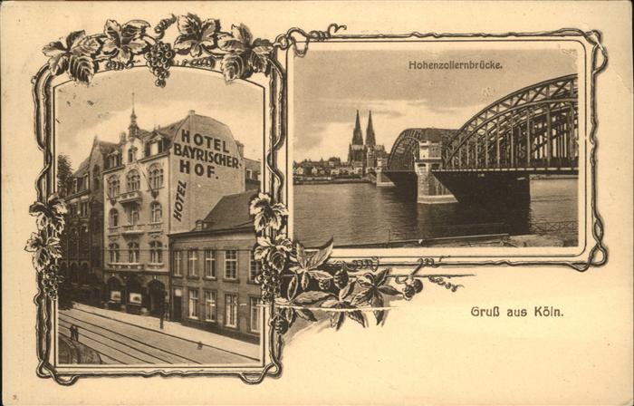 Koeln Rhein Hotel Bayerischer Hof
Hohenzollernbruecke
