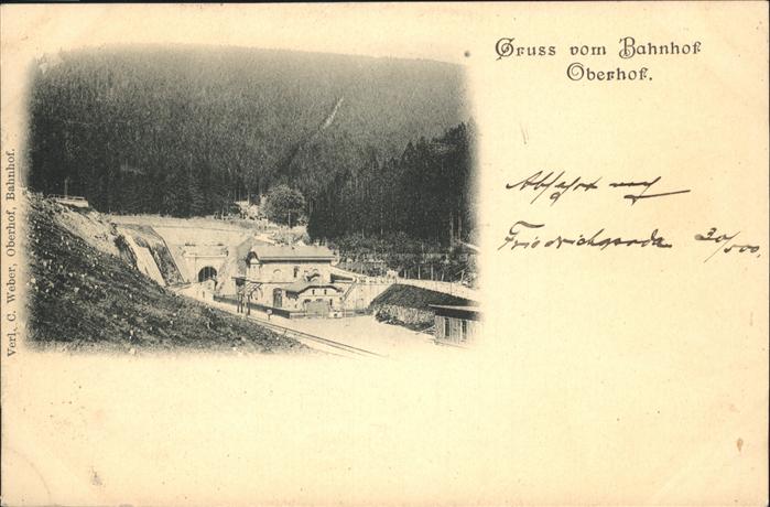 Oberhof Thueringen Bahnhof