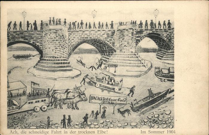 Dresden Sommer 1901
Trockene Elbe