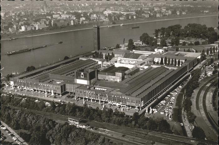 Koeln Rhein Luftaufnahme