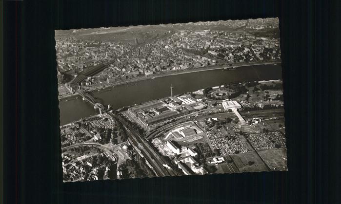 Koeln Rhein Luftaufnahme