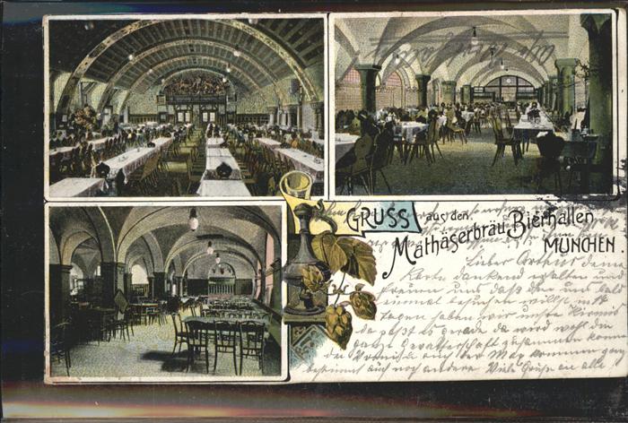 Muenchen Mathäserbräu Bierhallen
