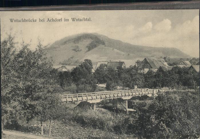 Achdorf Blumberg Wutachtal Wutachbrücke