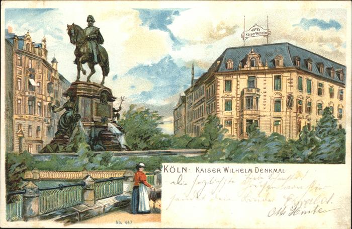 Koeln Rhein kaiser-Wilhelm-Denkmal
