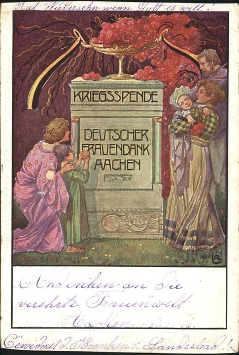 Aachen Kreigsspende
Deutscher Frauendank