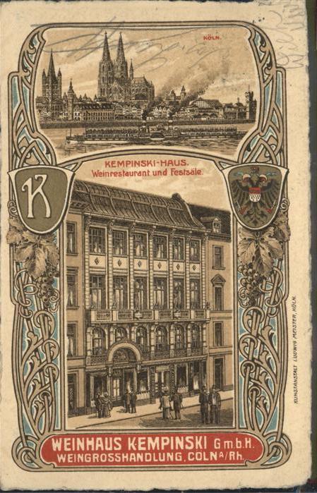 Koeln Rhein Weinhaus Kempinski